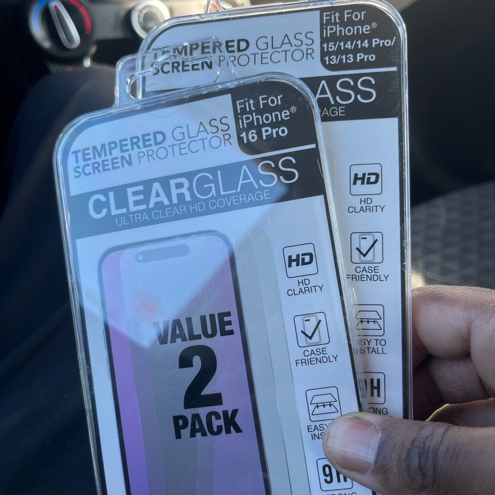 Tempered glass screen protectors